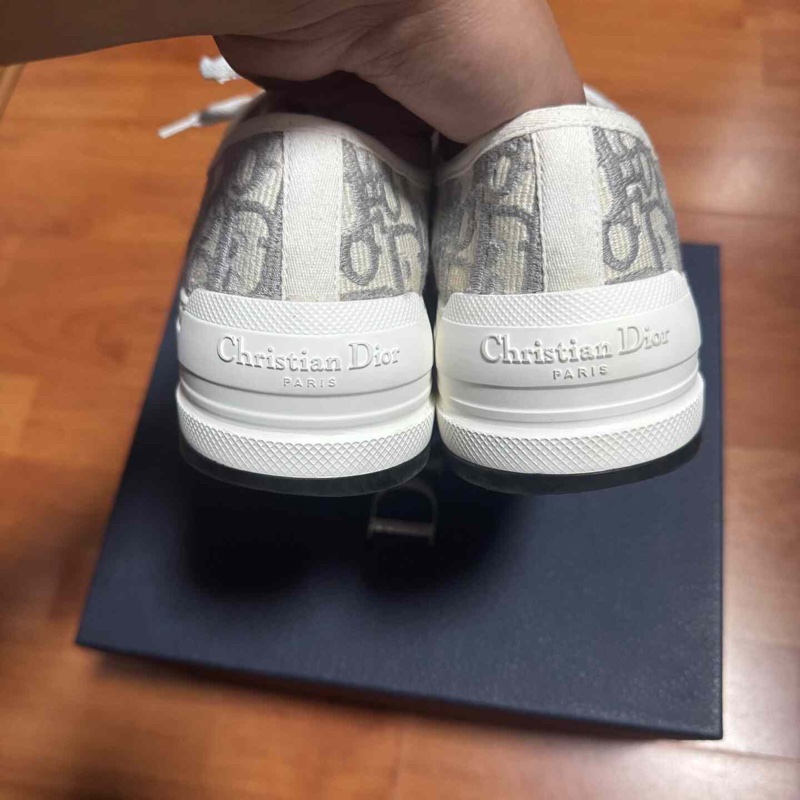 Dior厚底鞋迪奧Walk'n Oblique刺繡CD印花灰色37.5碼-5