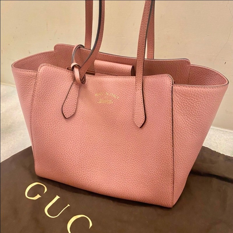 Gucci 托特包 粉紅色 上班包-1