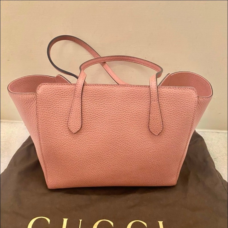 Gucci 托特包 粉紅色 上班包-2