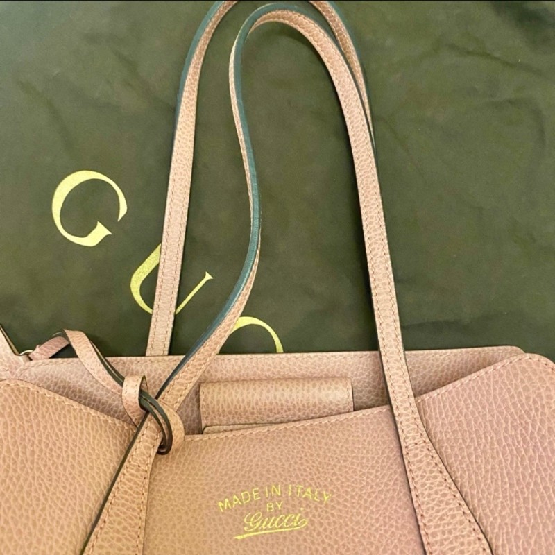 Gucci 托特包 粉紅色 上班包-3