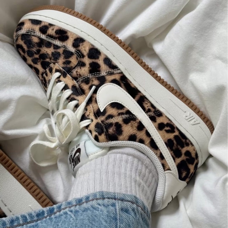 Nike Air Force 1 Low 豹紋 運動鞋-1