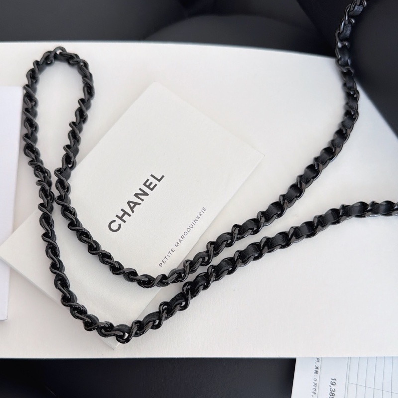 【全新品】香奈兒 Chanel so black全黑褶皺牛皮2.55 woc鏈條包 鐳射24開-14