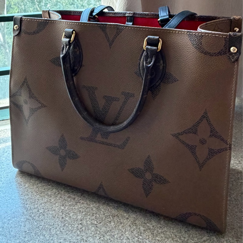 Louis Vuitton On the Go MM LV老花雙面托特中號 芯片-0