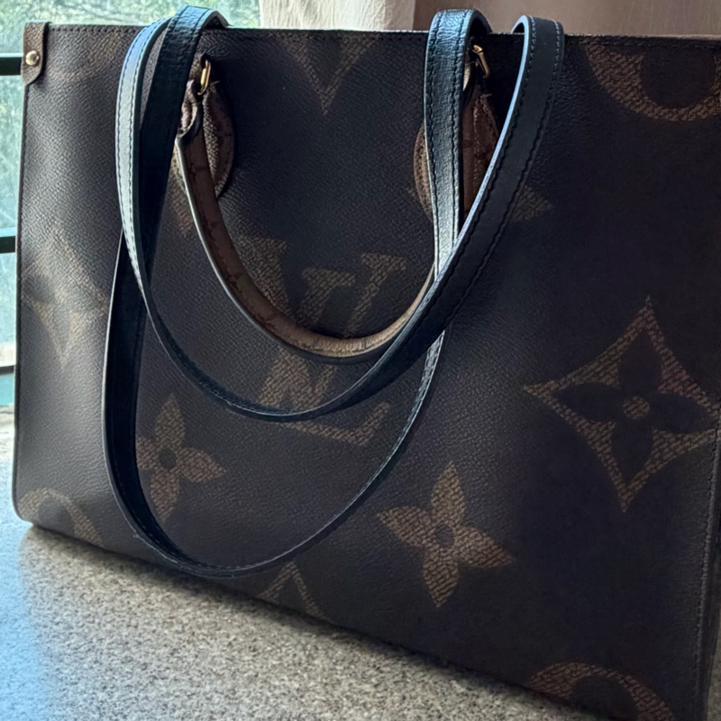 Louis Vuitton On the Go MM LV老花雙面托特中號 芯片-1