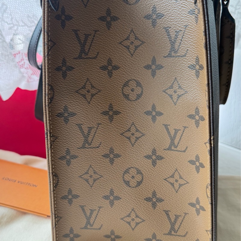 降價可議 Louis Vuitton On the Go MM LV老花雙面托特中號 芯片-2