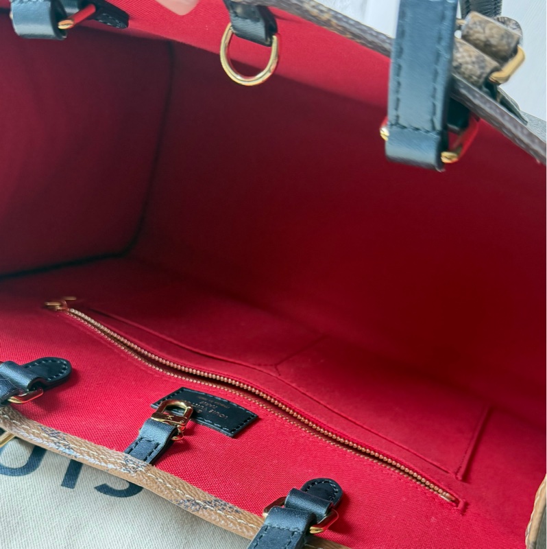 降價可議 Louis Vuitton On the Go MM LV老花雙面托特中號 芯片-9