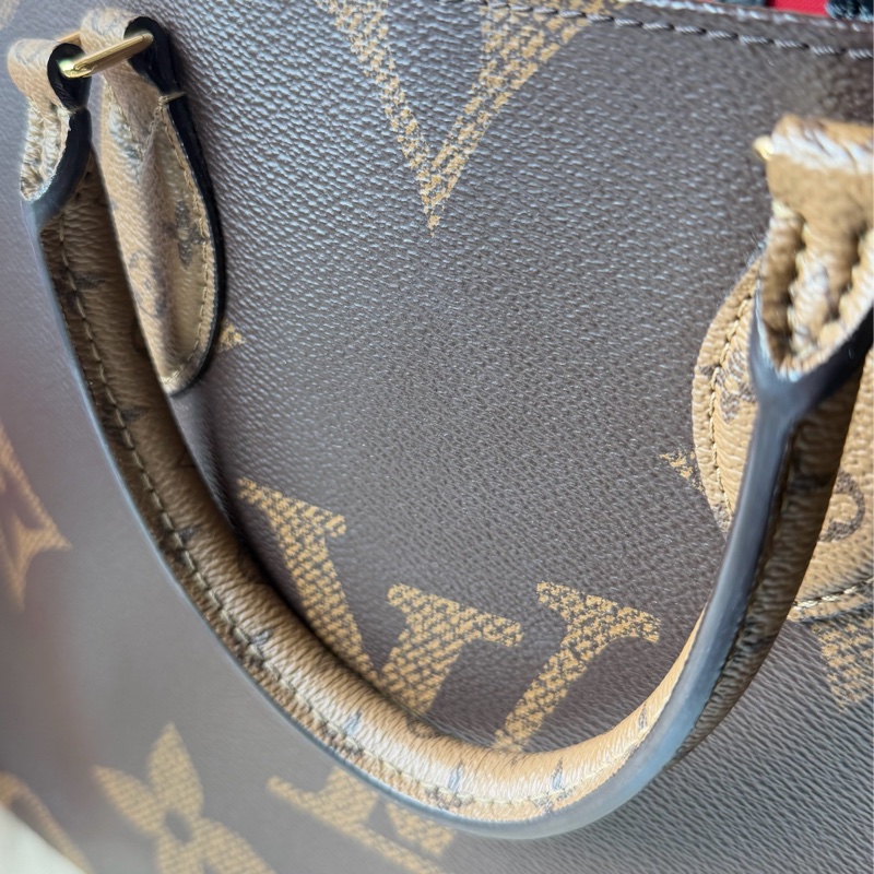 降價可議 Louis Vuitton On the Go MM LV老花雙面托特中號 芯片-10