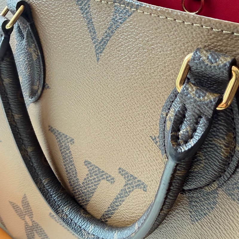 降價可議 Louis Vuitton On the Go MM LV老花雙面托特中號 芯片-12