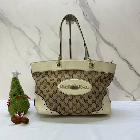 GUCCI Canvas手提托特包