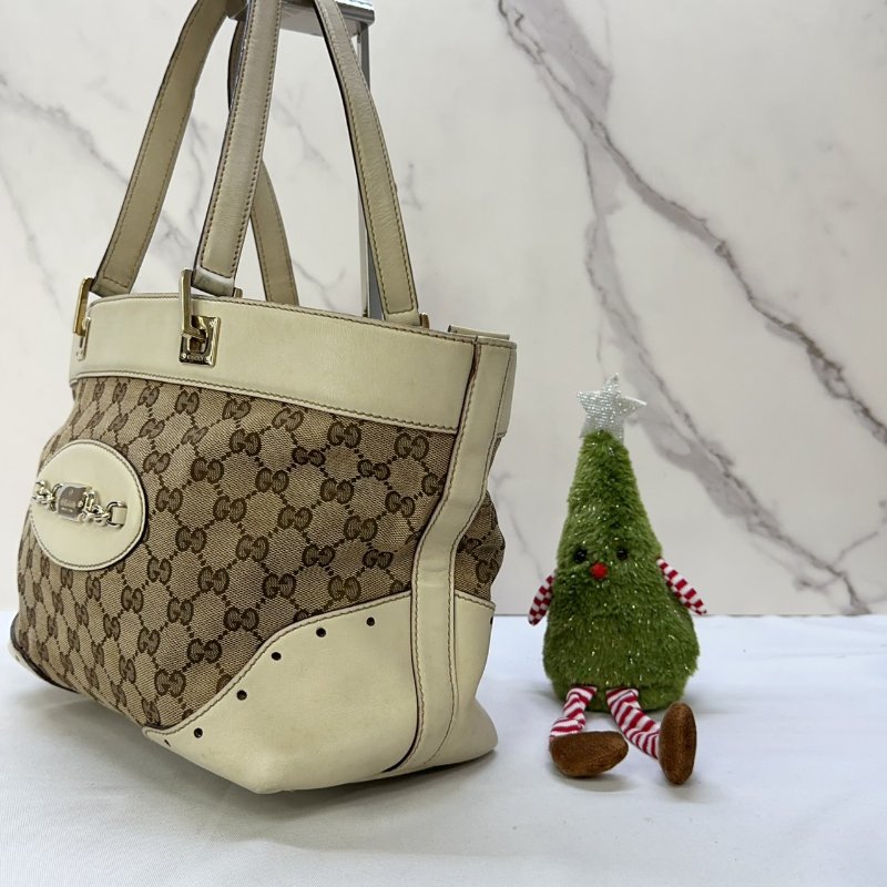 GUCCI Canvas手提托特包-3