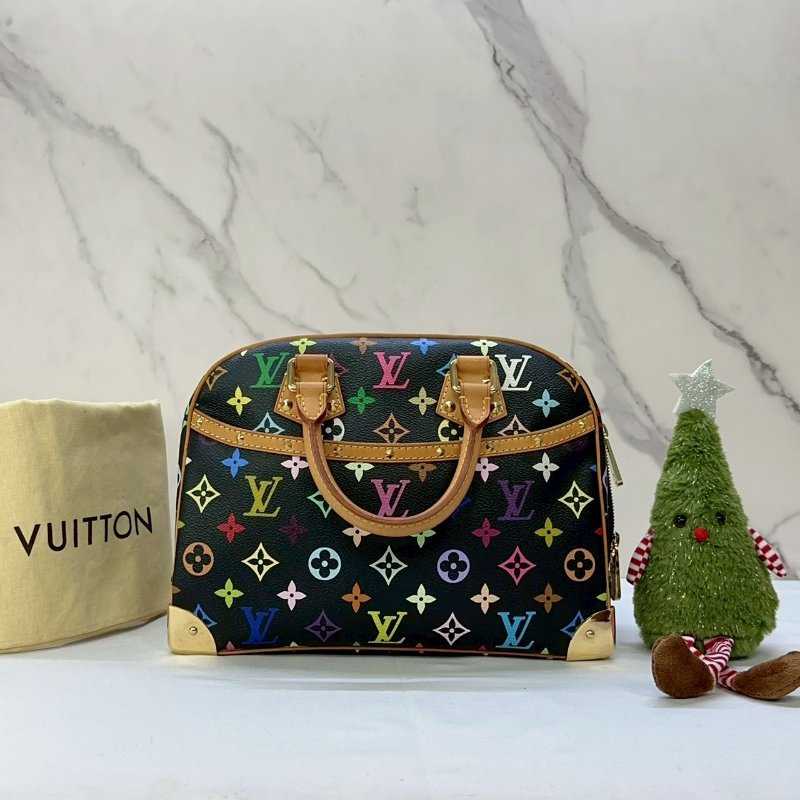 LV x 村上隆黑彩手提小珍包-0