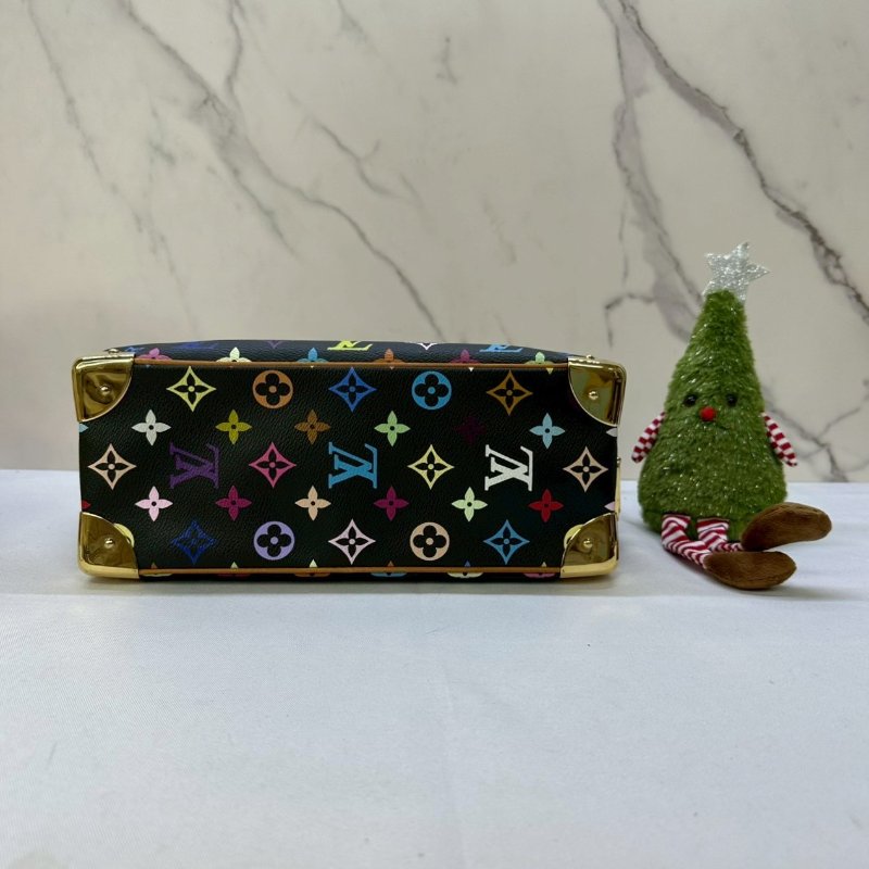 LV x 村上隆黑彩手提小珍包-6