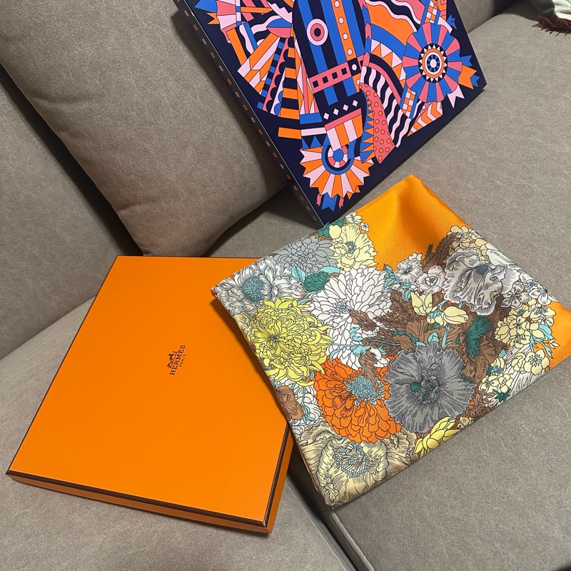 HERMES 💫 100%純絲 絲巾-6