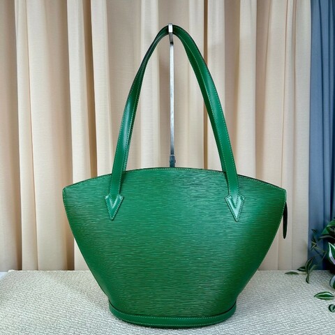 LV路易威登水波纹綠色扇形托特包 可單肩可手提 容量大 實用性強
