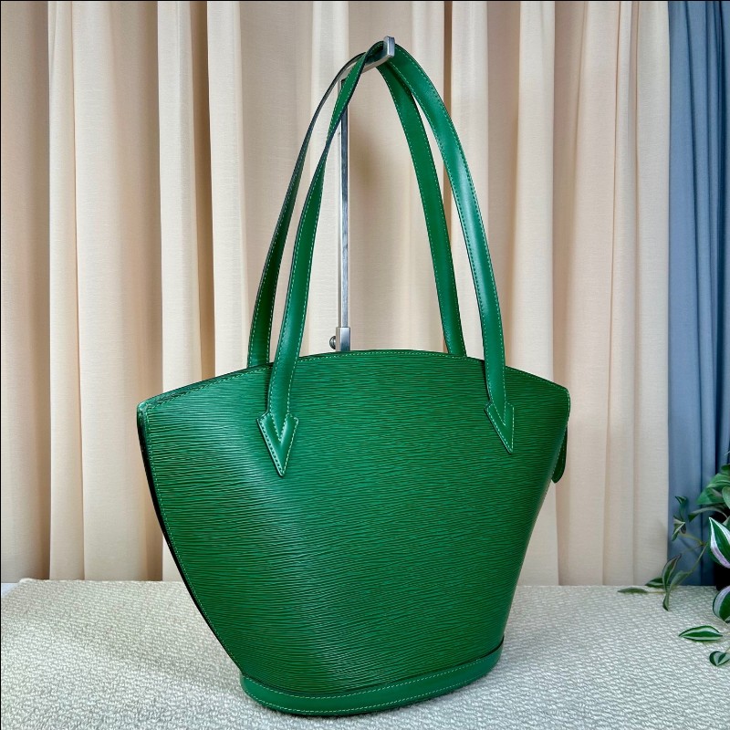 LV路易威登水波纹綠色扇形托特包 可單肩可手提 容量大 實用性強-2