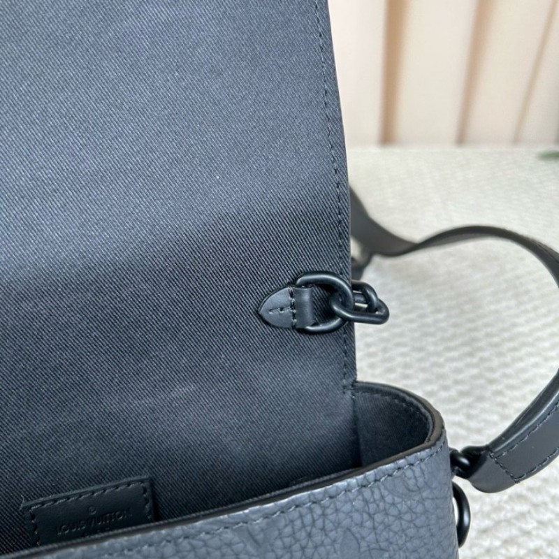 LV路易威登Steamer小盒子包 插銷盒子 芯片款  黑色全皮壓紋牛皮革 可單肩可斜挎 容量實用 日常百搭氣質款-12