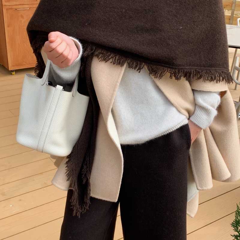 【95新 ✨ 全網最低價！】HERMES愛馬仕菜籃子18 純白銀扣白雪公主Tc皮 A刻（下單前先詢問庫存❗️）-1