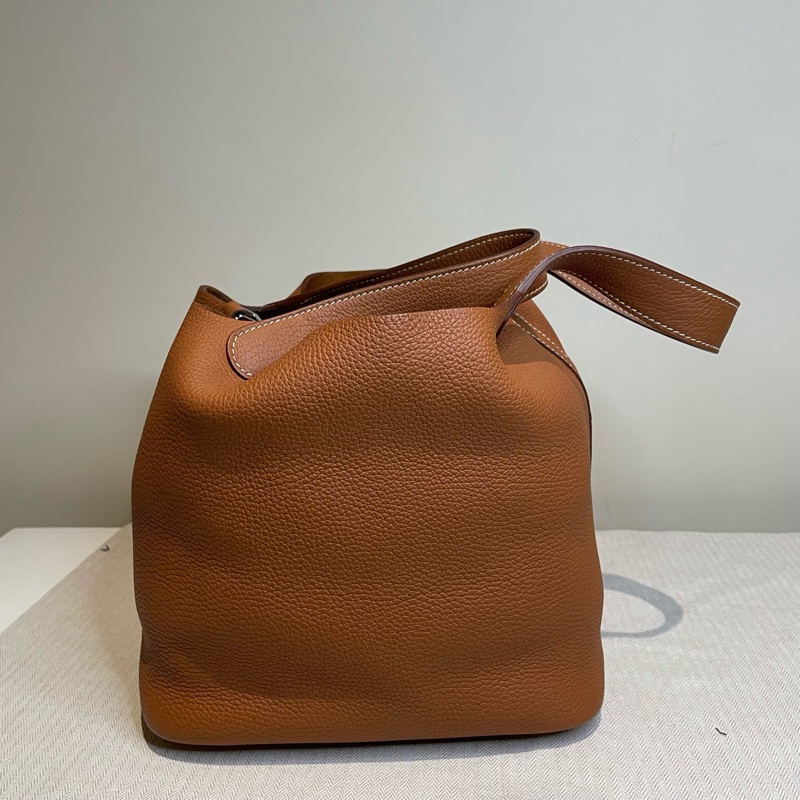 【98新 ✨ 全網最低價！】Hermes/愛馬仕 picotin菜籃子22金棕銀扣c刻（下單前先詢問庫存❗️）-4