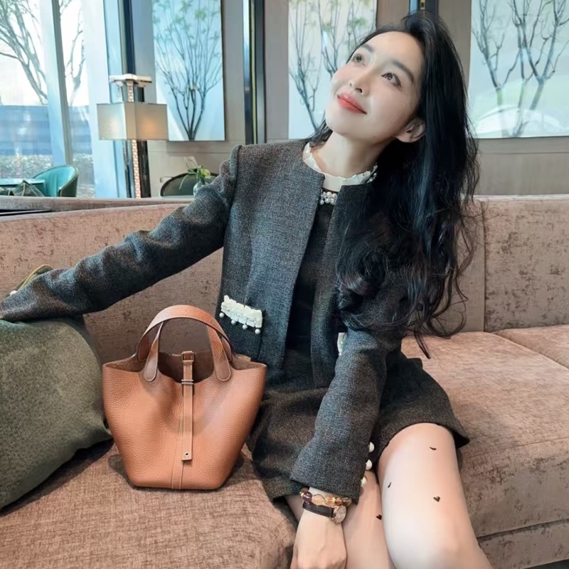 【98新 ✨ 全網最低價！】Hermes/愛馬仕 picotin菜籃子22金棕銀扣c刻（下單前先詢問庫存❗️）-9