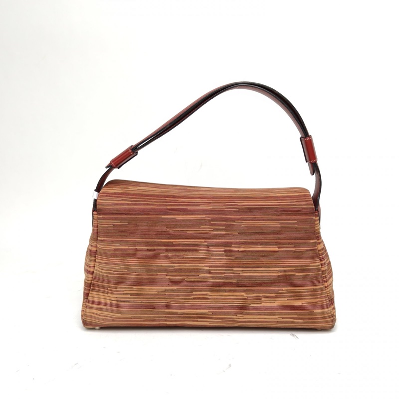 HERMES Vibrato羊切皮框F銀扣愛馬仕腋下hobo單肩包-2