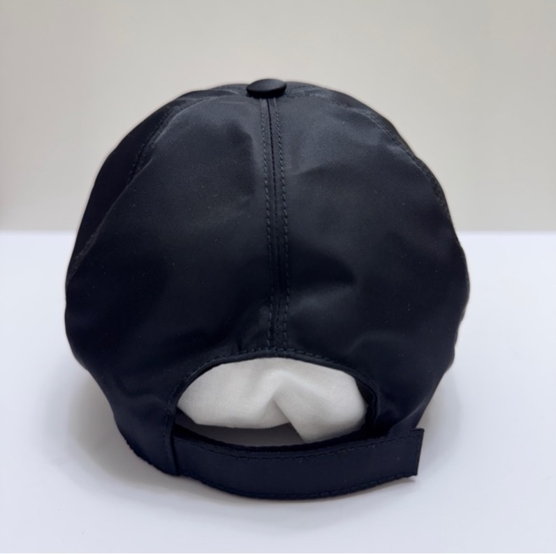 Prada 2HC274 M號 黑尼龍鴨舌帽-2