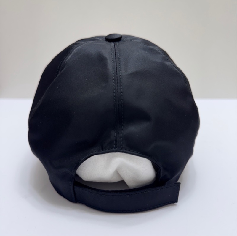 Prada 2HC274 M號 黑尼龍鴨舌帽-4