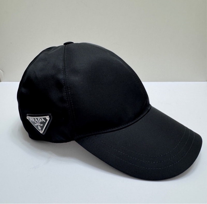 Prada 2HC274 M號 黑尼龍鴨舌帽-5