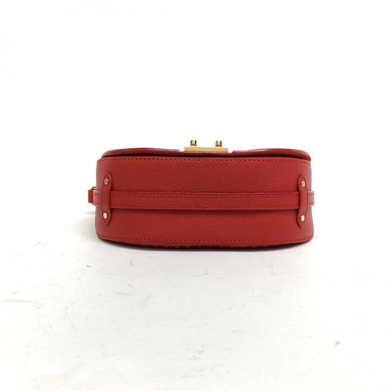 LOUIS VUITTON JUNOT全皮壓花馬鞍包紅色牛皮2017肩背包-3