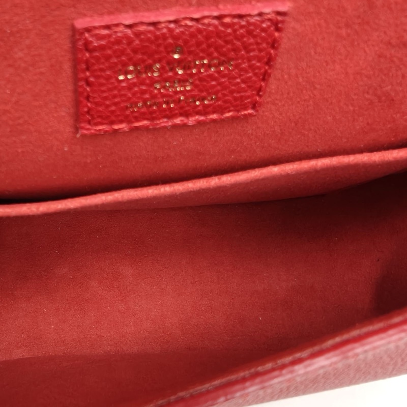 LOUIS VUITTON JUNOT全皮壓花馬鞍包紅色牛皮2017肩背包-5