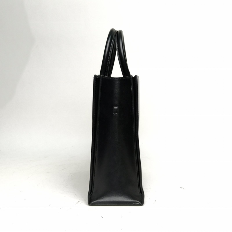 BALENCIAGA 黑色牛皮沙漏手提托特包肩背包-1