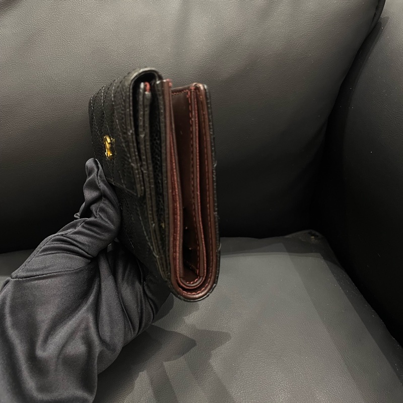 【99新✨ 全網最低價！】Chanel/香奈兒 三折疊錢包 CF黑金零錢包 荔枝皮（下單前先詢問庫存❗️）-2