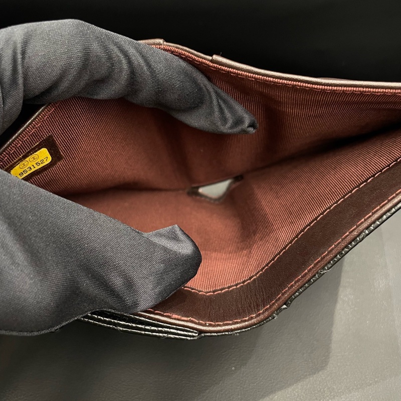 【99新✨ 全網最低價！】Chanel/香奈兒 三折疊錢包 CF黑金零錢包 荔枝皮（下單前先詢問庫存❗️）-6