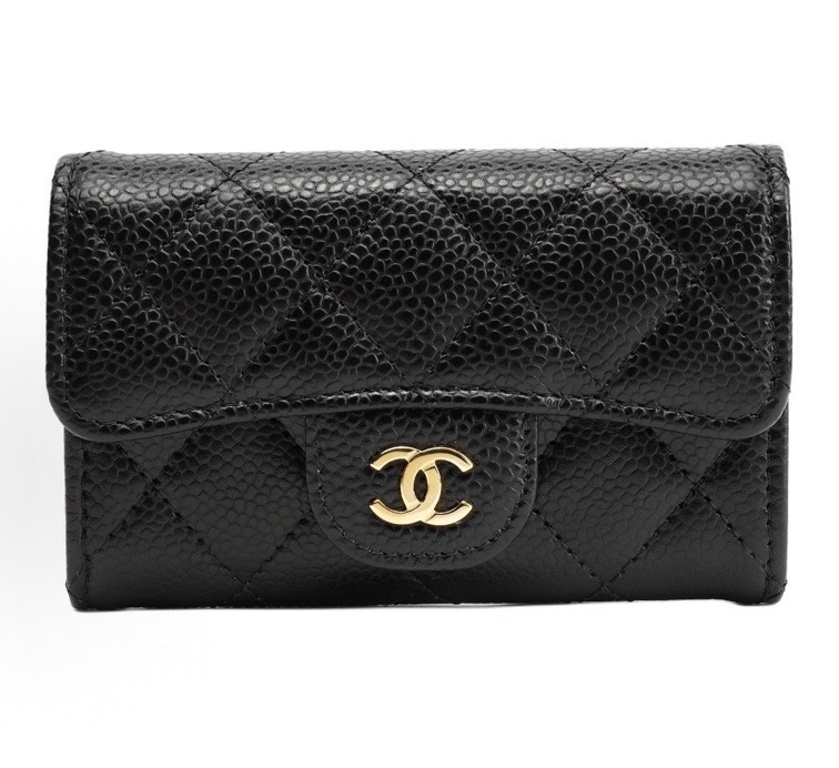 【99新✨ 全網最低價！】Chanel/香奈兒 CF黑金零錢包 荔枝皮（下單前先詢問庫存❗️）-5