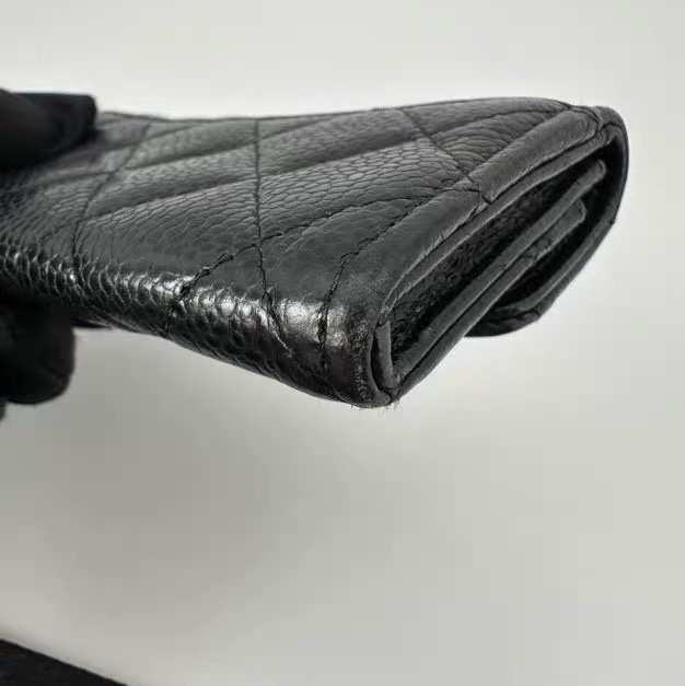 【96新✨ 全網最低價！】Chanel/香奈兒 CF黑金零錢包 荔枝皮（下單前先詢問庫存❗️）-14