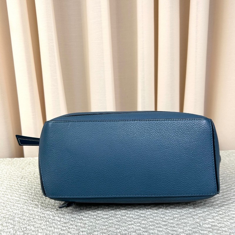 Loewe羅意威 puzzle幾何包 荔枝紋牛皮 有肩帶 可單肩可手提可斜挎 銀色五金 容量實用 日常百搭-4