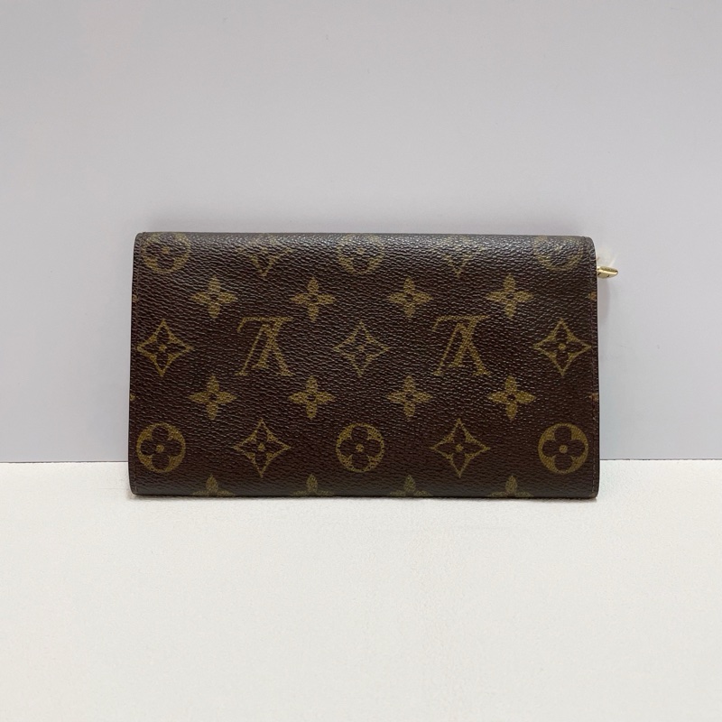 LV 路易威登 經典款老花錢夾 長款錢包 棕色內里  尺寸19*10-1