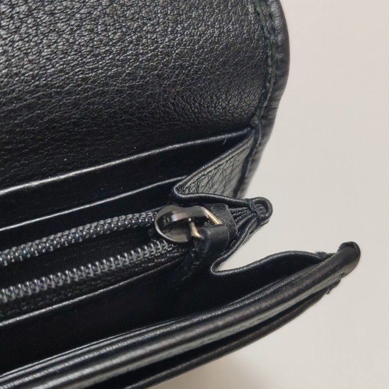 Gucci Soho牛皮純色壓紋雙G錢包-9