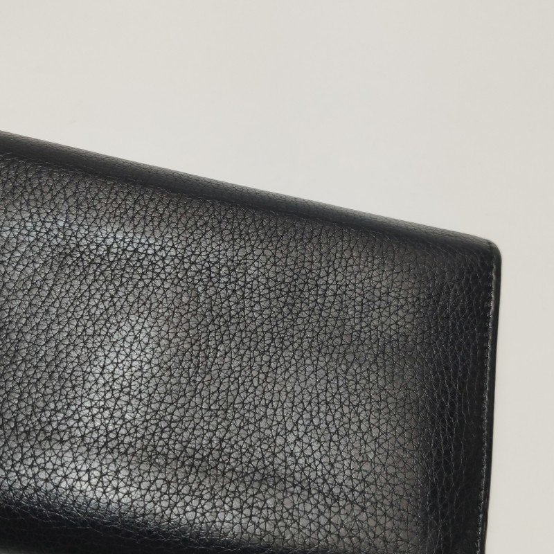 Gucci Soho牛皮純色壓紋雙G錢包-14