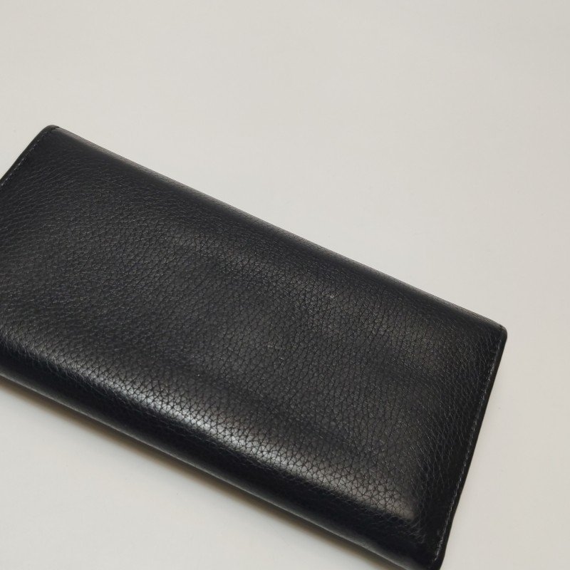 Gucci Soho牛皮純色壓紋雙G錢包-15