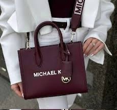 MICHAEL KORS 全新酒紅色側背包 手提包 托特包