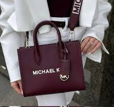 MICHAEL KORS 全新酒紅色側背包 手提包 托特包-0