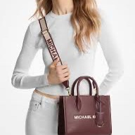 MICHAEL KORS 全新酒紅色側背包 手提包 托特包-1