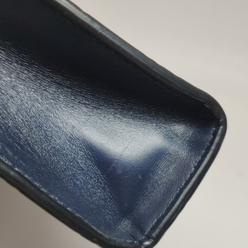 Gucci牛皮帆布拼色條紋雙G老花手拿包-14