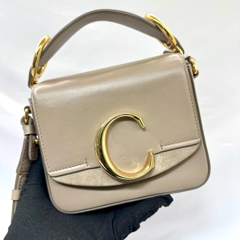 CHLOE  皮革兩用肩背包 奶茶棕
