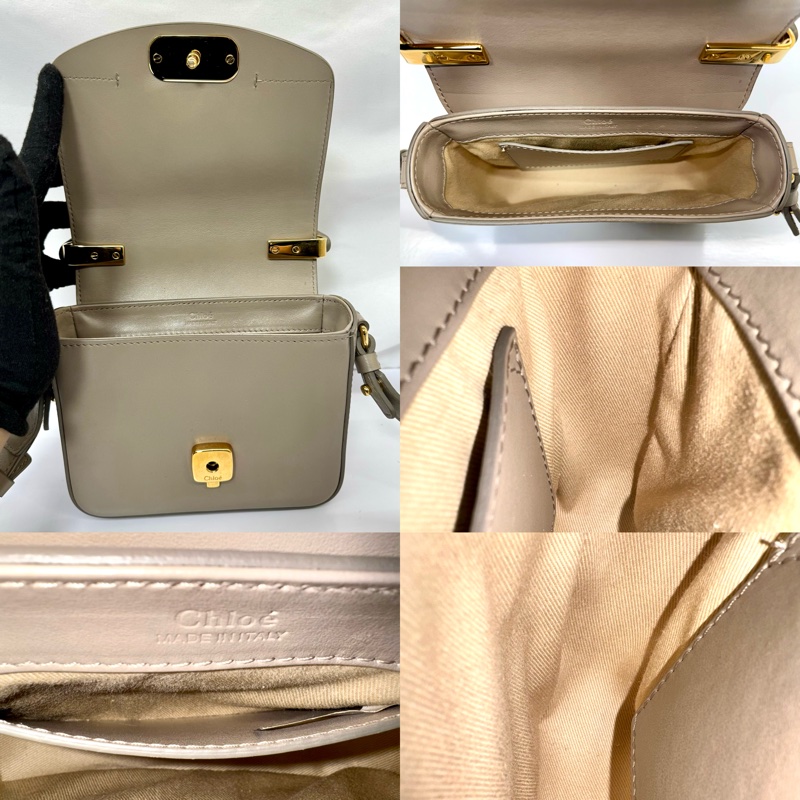 CHLOE  皮革兩用肩背包 奶茶棕-5