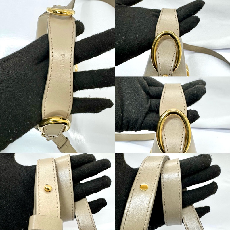 CHLOE  皮革兩用肩背包 奶茶棕-6