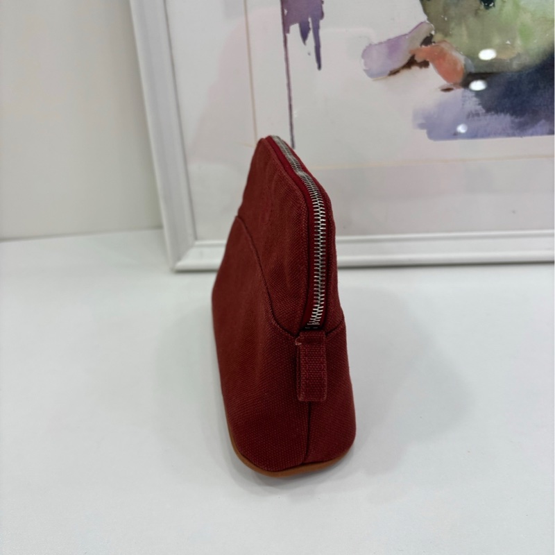 Hermes 愛馬仕帆布化妝包 洗漱包-1