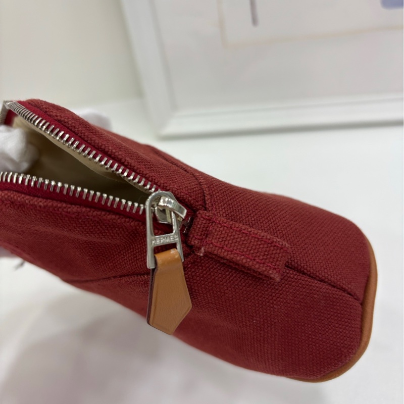 Hermes 愛馬仕帆布化妝包 洗漱包-6