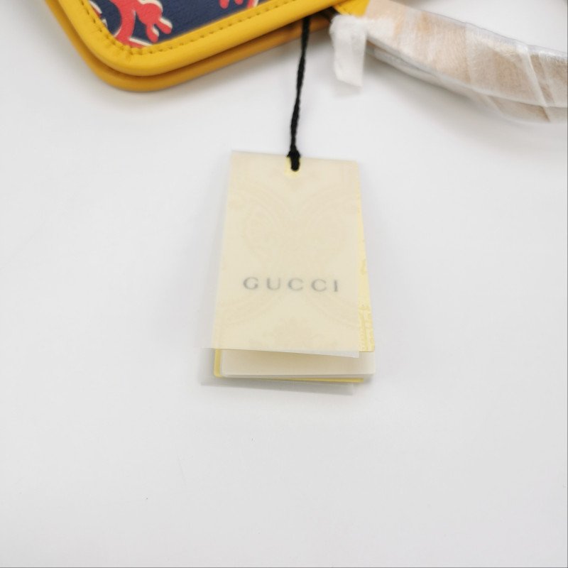 Gucci牛皮雙GLogo印花兒童款手提包-8