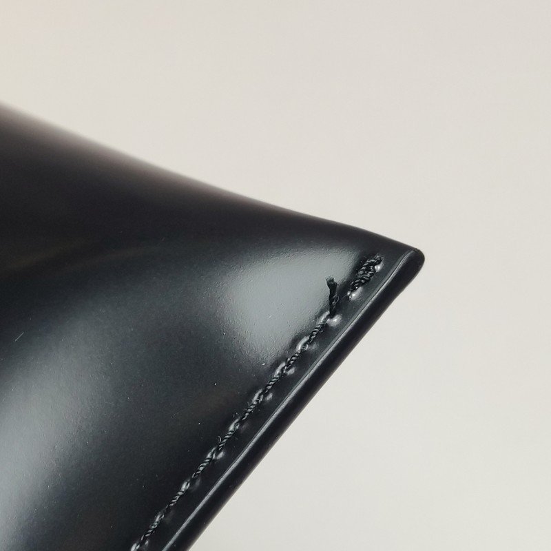 Prada牛皮尼龍布純色三角標誌零錢包-12